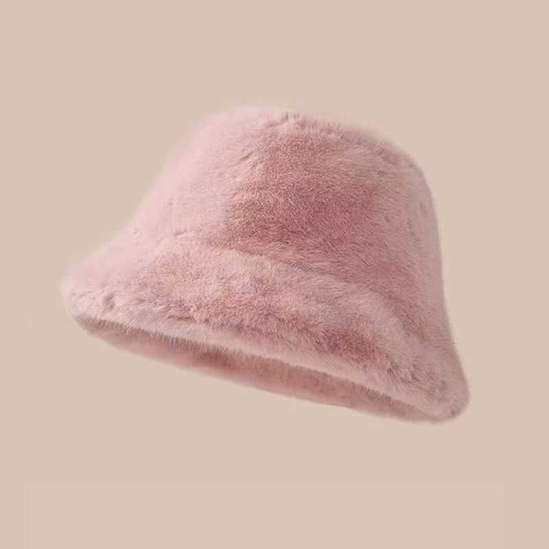 Imitation Mink Fur Fisherman Hat for Women Autumn and Winter Warm Fashionable Thickened Fur Fisherman Hat H251020 683Z