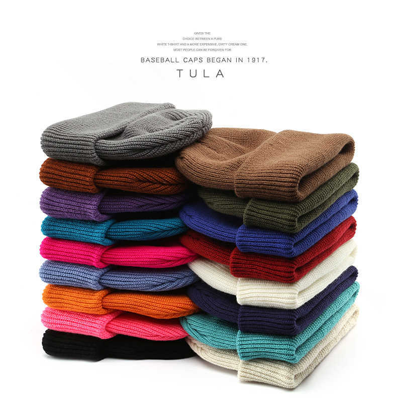 Outdoor Sports Travel Pure Color Light Plate Warm Ear Protection Knitted Hat Womens Cold Proof Couple Wool Hat H251020