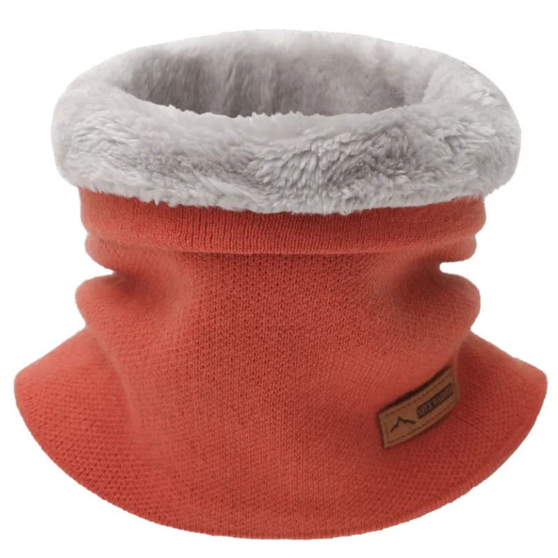 Winter Warm Scarf For Women Knitted Neck Scarves Rings Plush Solid Mens Collar Ring Female Foulard Neckerchief 251021