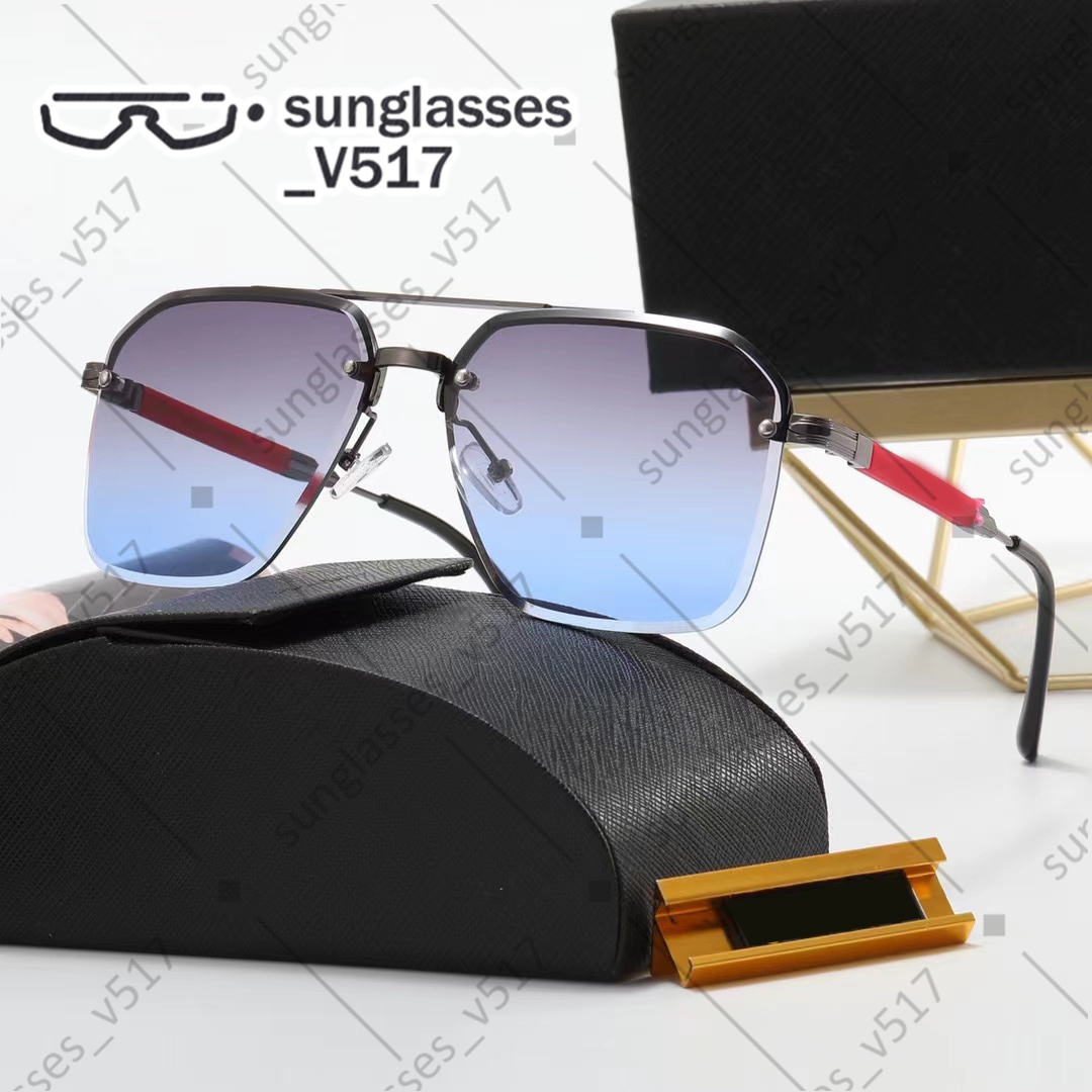 mens glasses square sunglasses metals half frame glasses double nose frame mirror leg Fashion Dress Up driving sun glasses womens sunglass Matching box