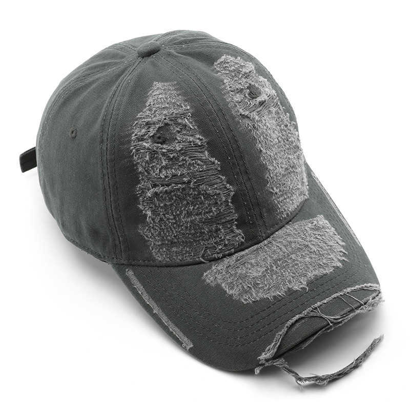 Baseball Cap for Women Spring and Autumn Personalized Distressed Soft Top Hat Outdoor Men Travel Sun Protection Visor Cap H251020