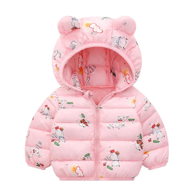 Autumn Winter Girls Boys Cotton Fashion Childrens Outwear Toddler Baby Coats Kids Casual Parkas Hooded Jackets 251021