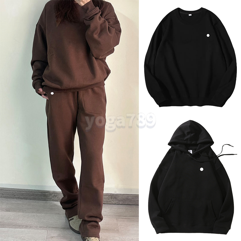 Mens Womens yoga outfit hoodie sweatshirt round neck pullover loose long sleeve top fitness exercise sportswear hoodie shirt gym for Men Women Designer hoodie