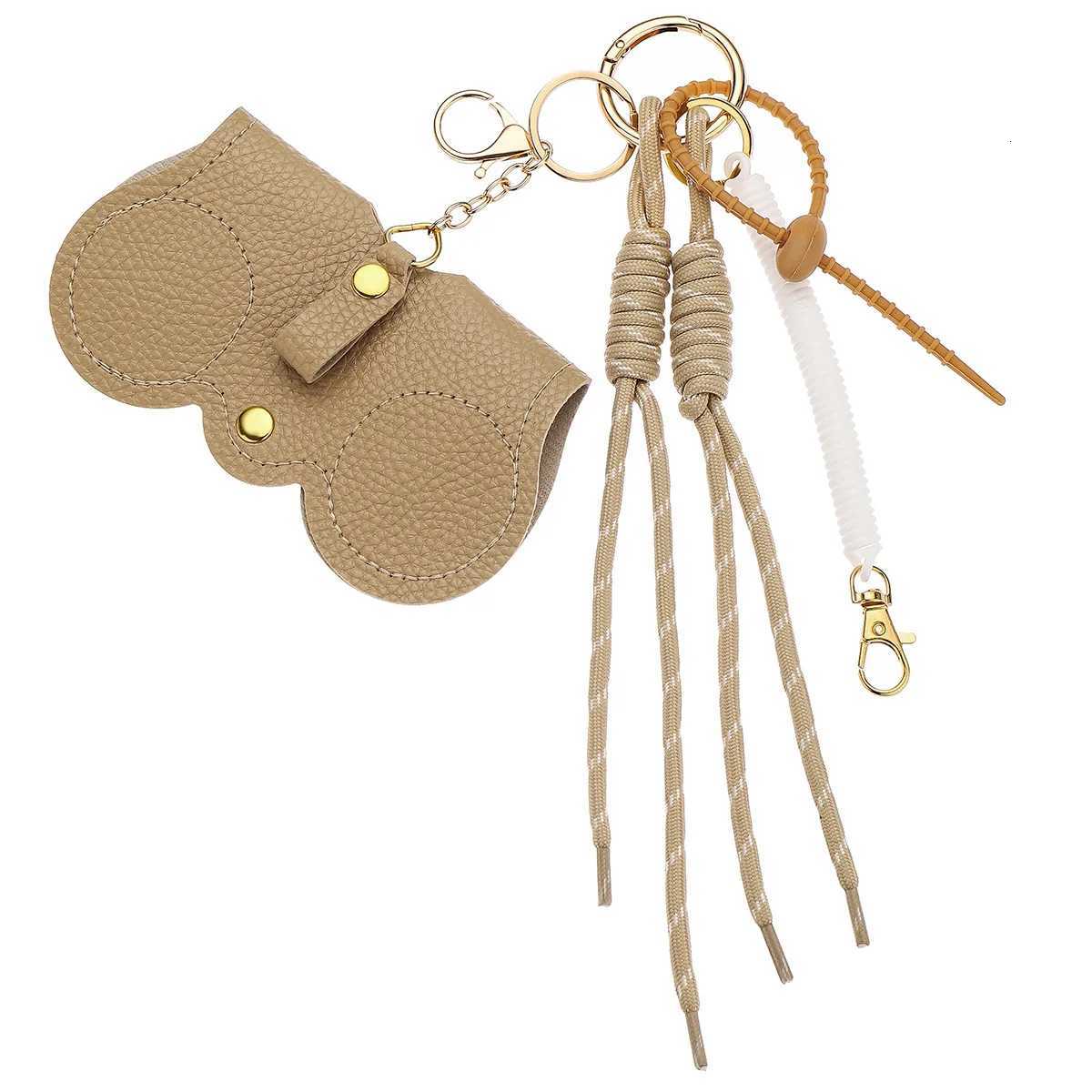 PU Leather Glasses Storage Pouch Hanging Sunglasses Keychain Protective Case Lanyard Bag Pendant W251021