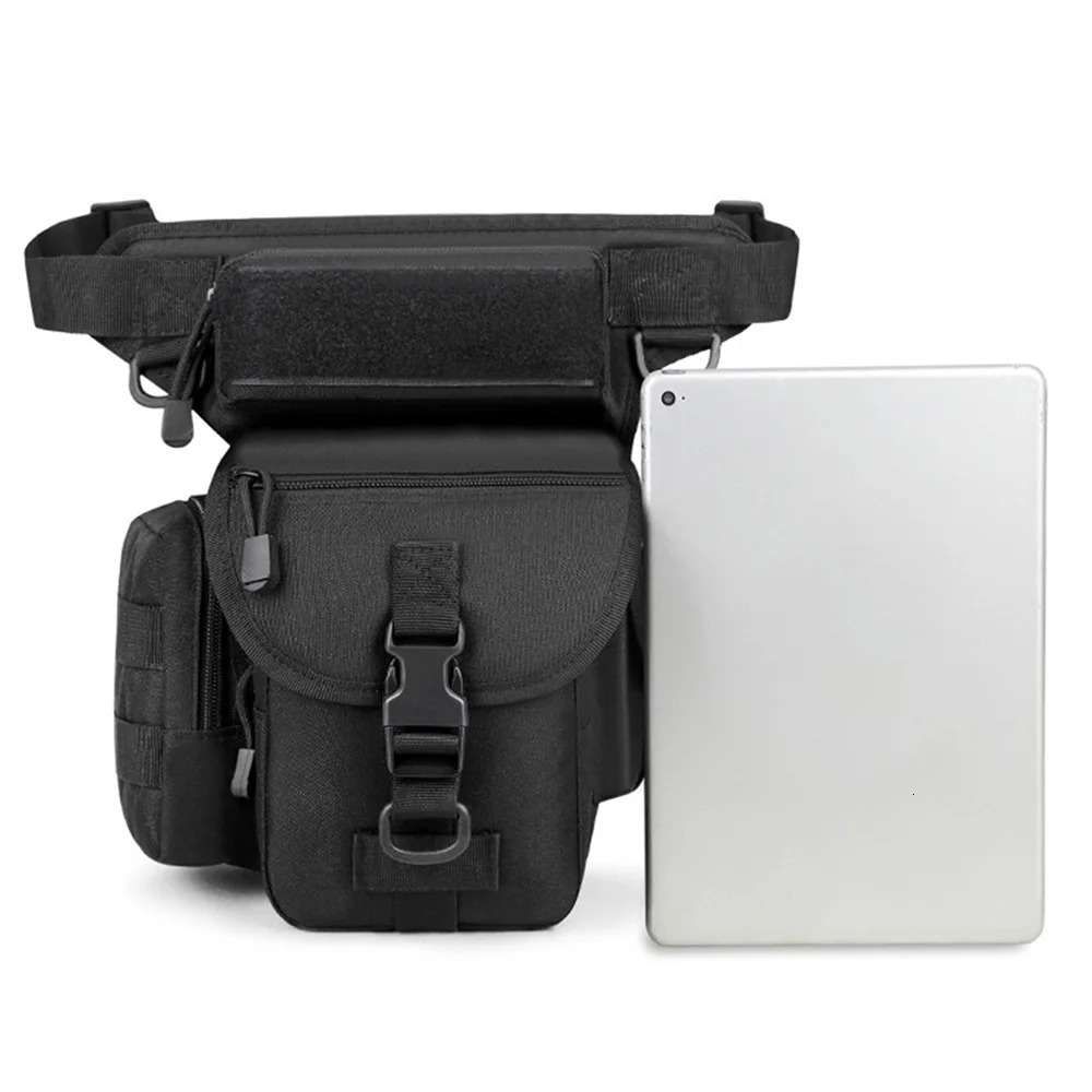 Men Waist Fanny Pack Leg Bag Military Tactical Motorcycle Rider Camera Sports Travel Nylon Male Bum Hip Belt Thigh Fanny Bags 251021