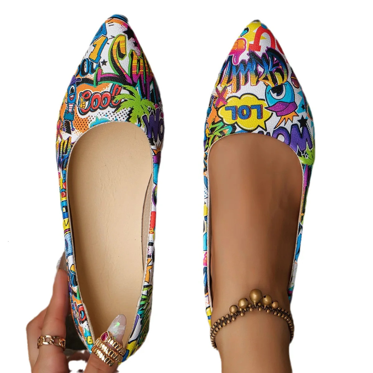 Arrival Women Pointed Toe Beautiful and Fashion Summer Shoes Flat Ballerina Comfortable Casual Women Shoes 251021