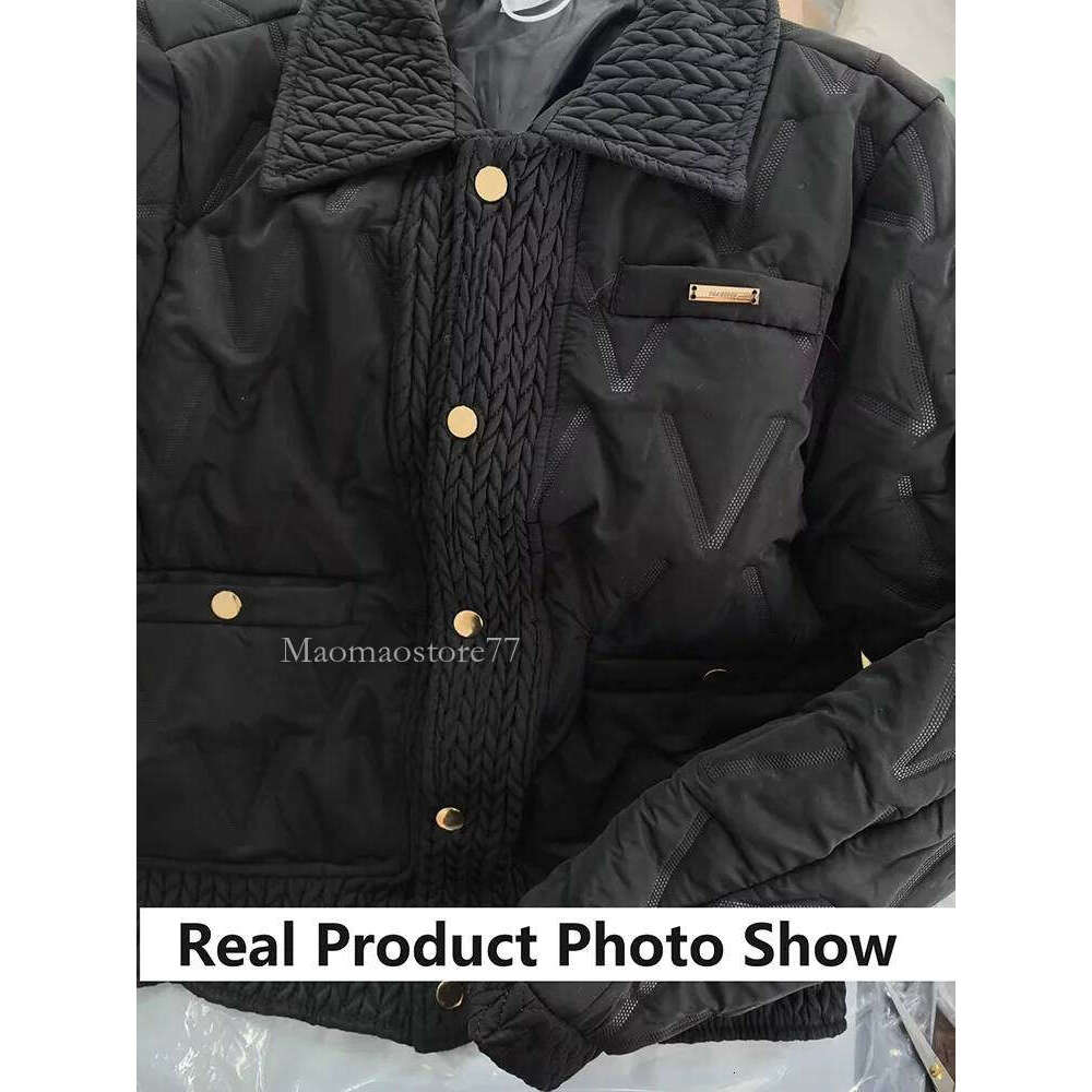 Women Cotton Padded Coats Autumn Winter Lightweight Fashion Turn-Down Collar Quilted Jacket Outerwear Female Warm Overcoats womens coat