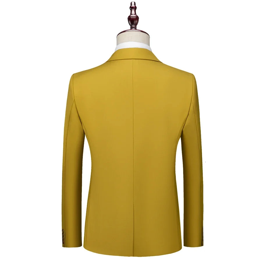 16 Colors Suit Jacket 2025 Men Slim Fit Business Blazers Jacket Formal Office Casual Slim Fit Blazer 6XL Big Size Formal Blazers 251021