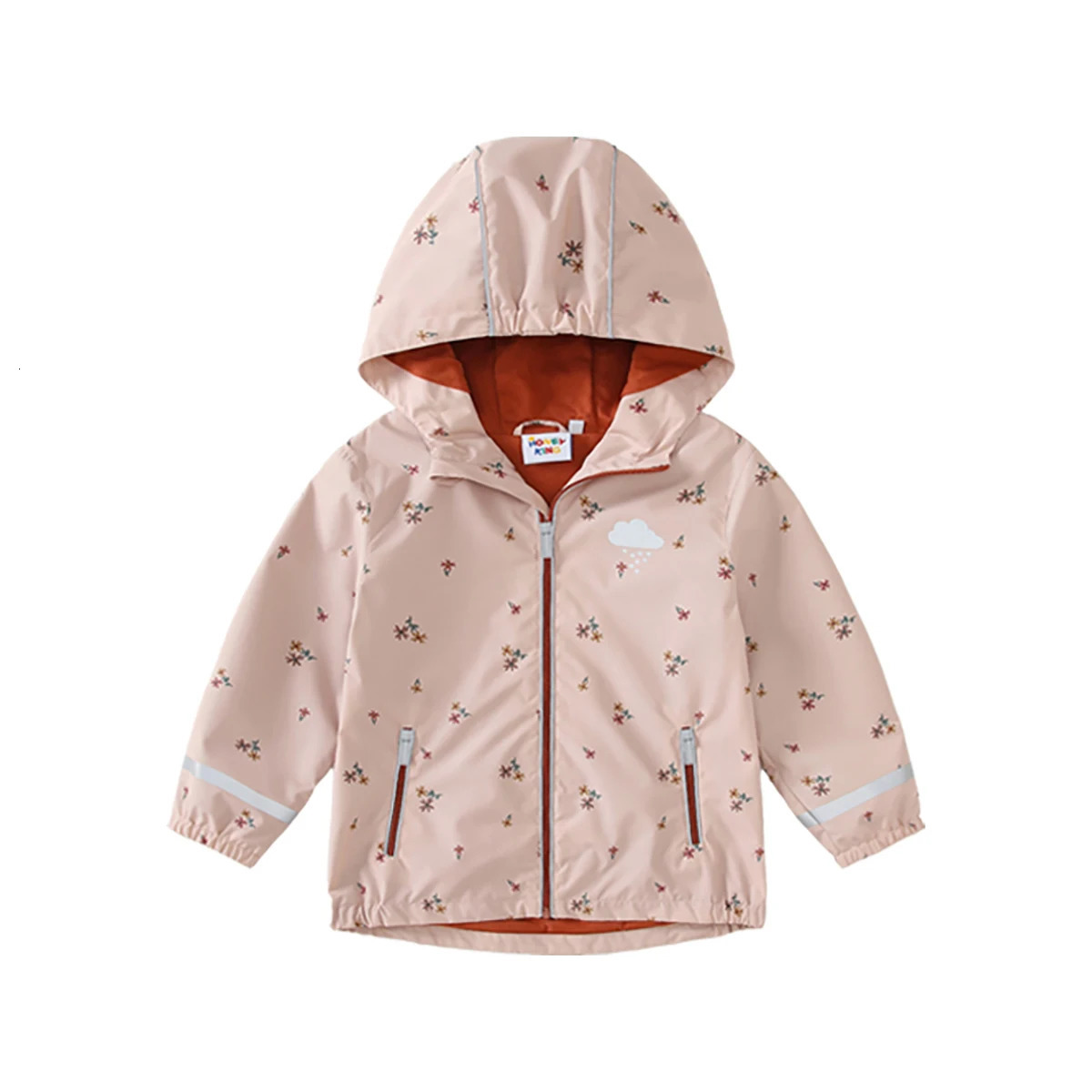 HONEYKING Softshell Jacket For Kids Waterproof Hooded Fleece Outerwear Baby Toddler Rain Coats Childrens Clothing Girl 251018