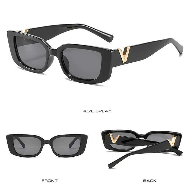 Fashion Cat Eye Sunglasses Luxury V Sun Glasses For Ladies Classic Rectangle Driving Eyewear UV400 J251114