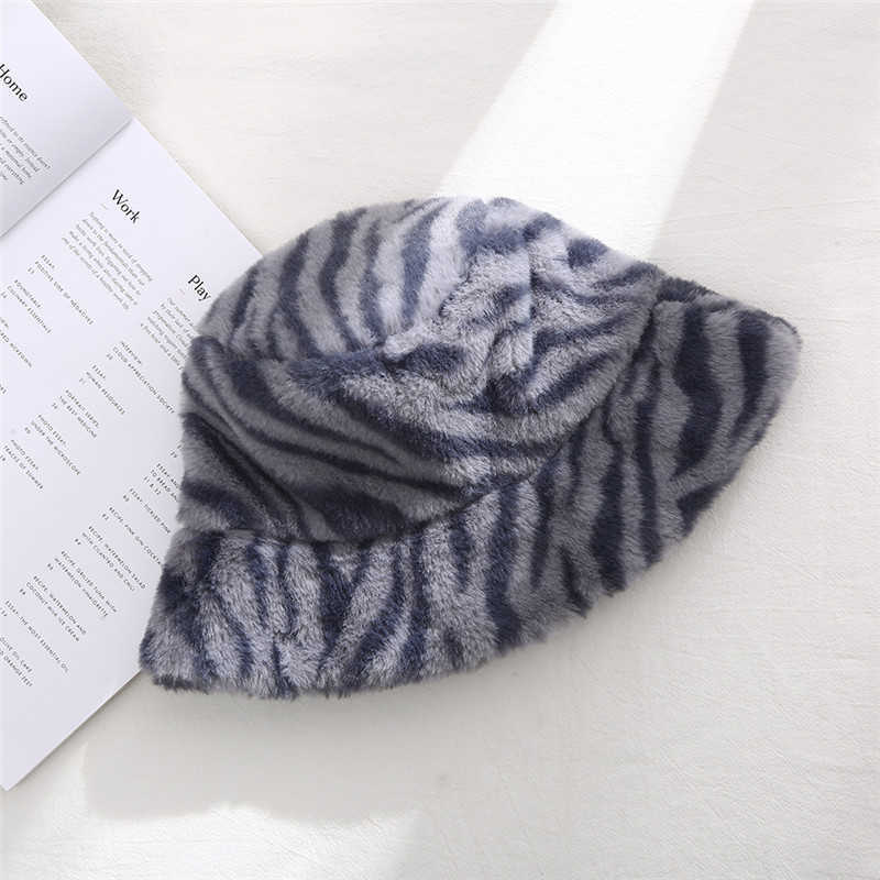 Autumn Winter Hat Women Imitation Mink Fur Fisherman Hat Thickened Warm Fashion Outdoor Windproof Bucket Hat Versatile Trendy Hat H251020