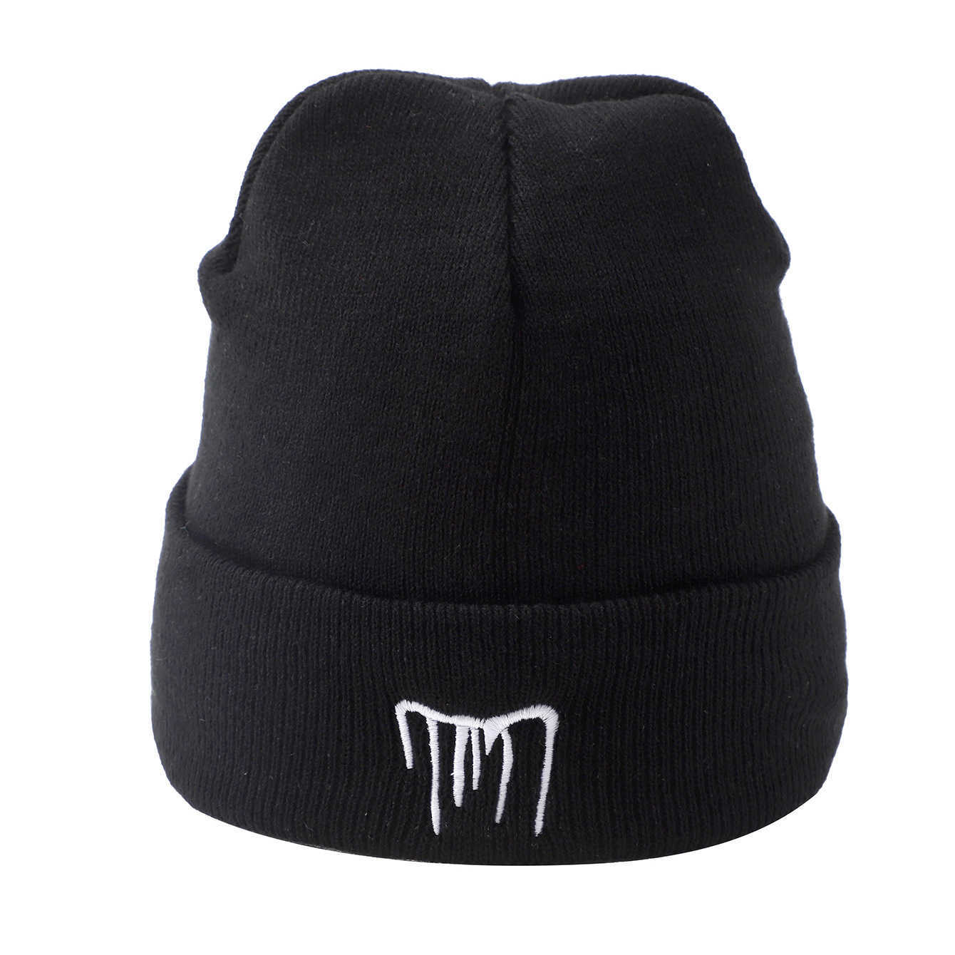 Four Seasons Embroidered Knitted Hat Windproof Versatile Simple Fashion Couple Hat Versatile Letter Men and Women Cold Hat H251020