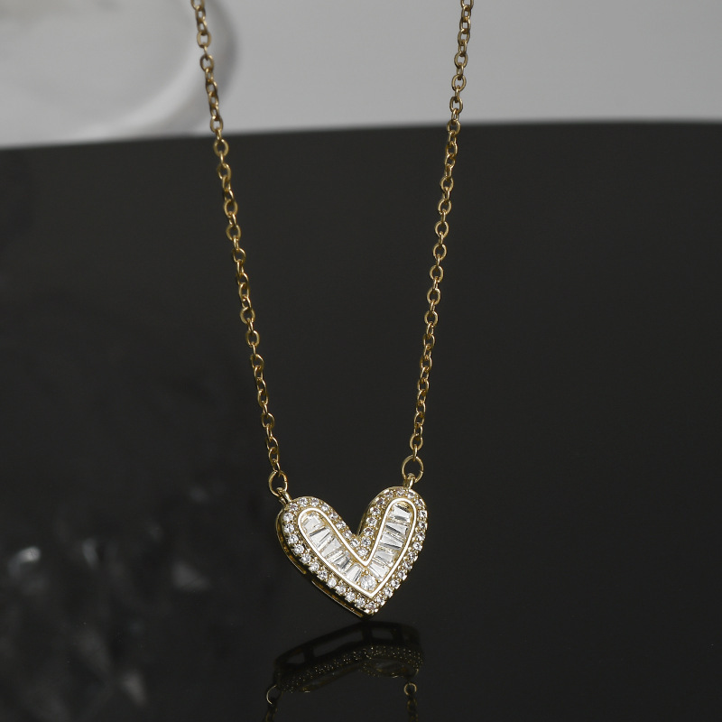 Designer necklace Fashionable gold-plated necklace, women's zircon shell collarbone chain Necklace for women free shipping Valentine's Day g