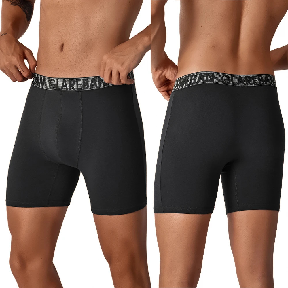 5pcs Set MidLong Cotton Boxer Shorts for Men Underwear Breathable Male Underpants Briefs Boxershorts Slips Soft Panties 251021