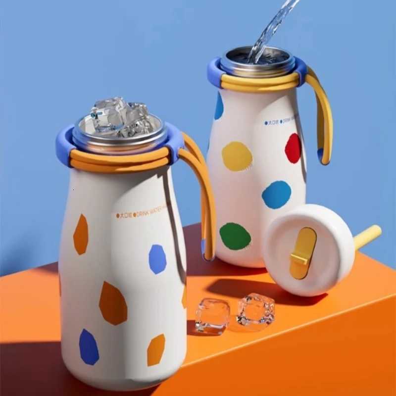 Portable Large Capacity and High Aesthetic 316 Insated Cup for Girls Straw Cup Cup with Straw and Handle Rope Y251021