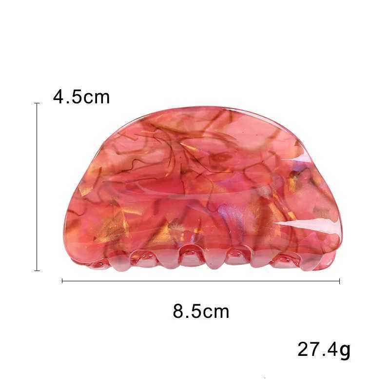 335 Inch Acetate Sheet Semicircular Shaped Hair Claws for Women Girls Trendy Printing Hair Clip Hair Clamps Hair AccessoriesW254021
