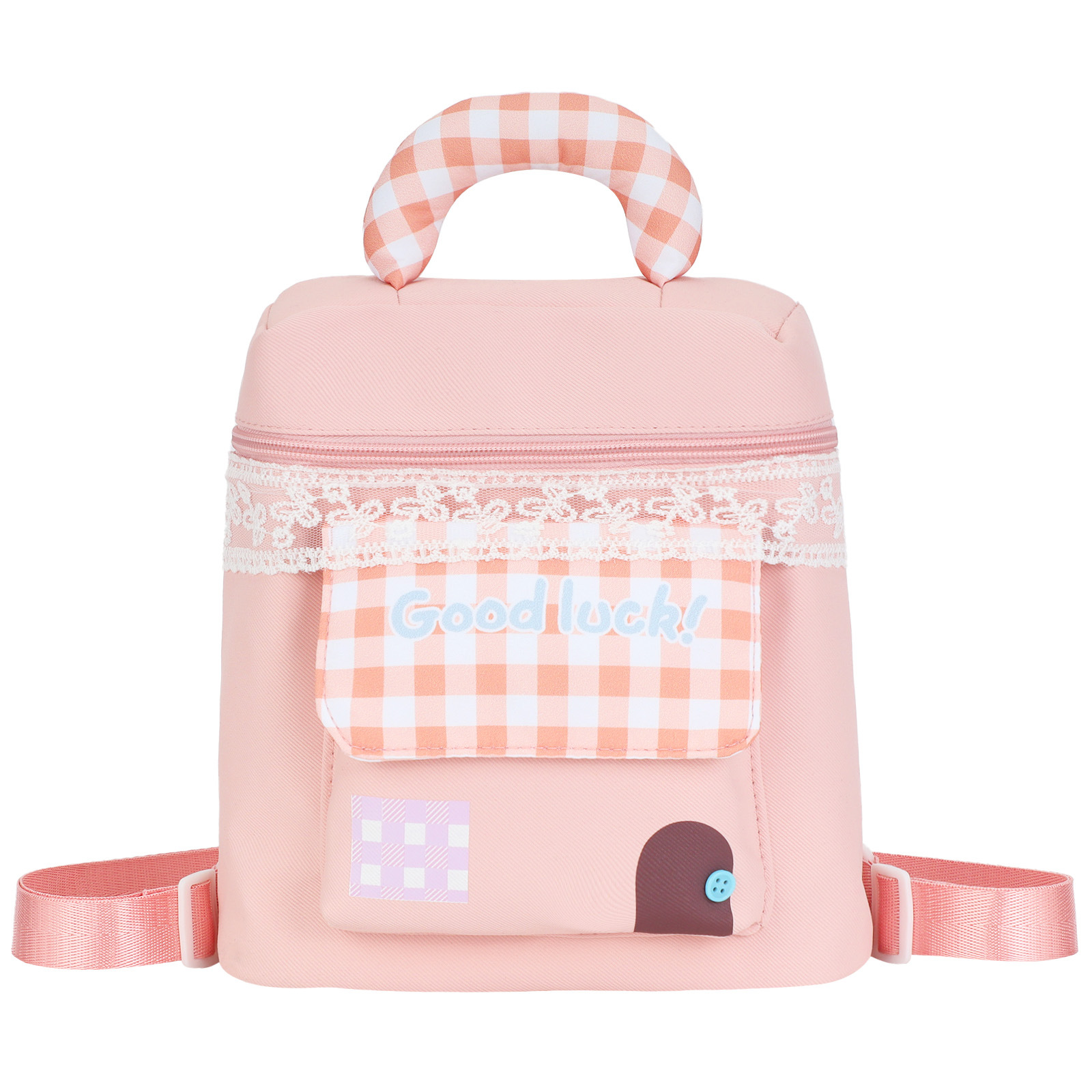 Dopamine Small House Makeup Bag, Women's Portable Handheld Toilet Bag, Cosmetics Storage Bag, Waterproof Large Capacity Storage