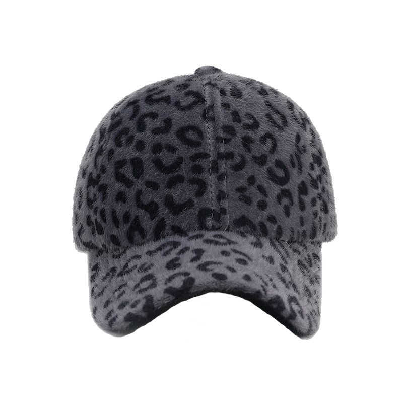 Fashion Celebrity Trend Leopard Print Baseball Cap for Women Outdoor Sun Protection Sunshade Warm Duckbill Cap Slimming Hat H251020