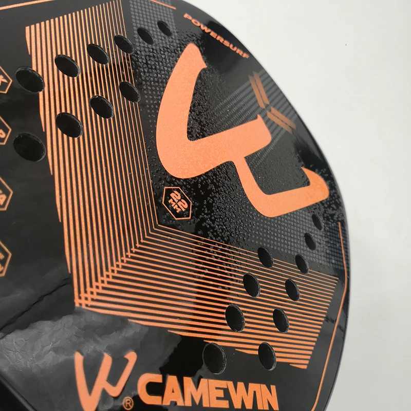 The new 3k Beach tennis racket Professional Full carbon fiber rough surface Deliver protective bag sweatband wrist care CAMEWIN W251021