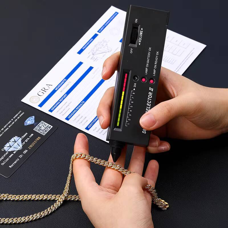 Women Jewelry Iced Out 6mm 18K Gold Plated 925 Sterling Silver VVS Moissanite Miami Cuban Link Chain Necklace