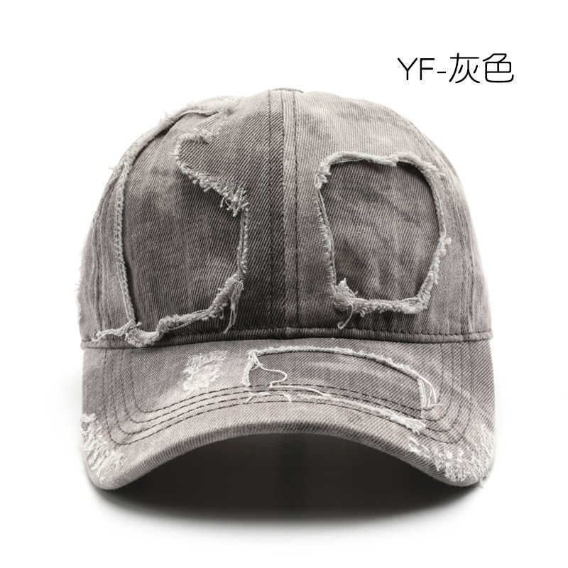 Womens Hat Personality Washed Distressed Solid Color Baseball Cap Outdoor Mens Travel Sun Protection Visor Cap H251020