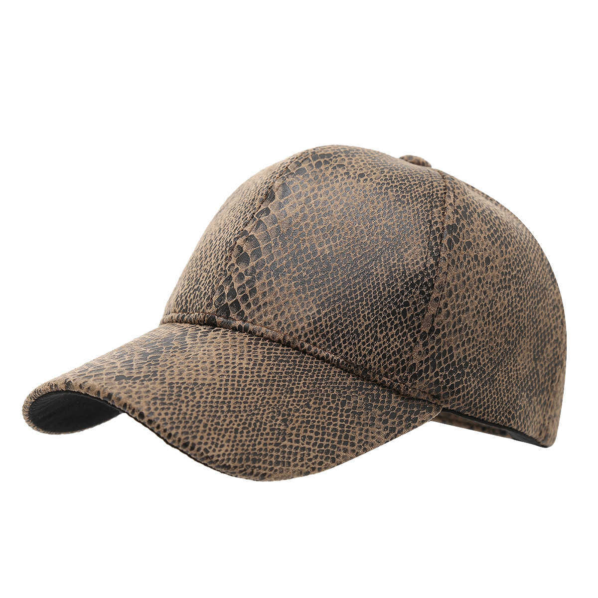 New Snake Pattern Baseball Cap for Men and Women Street Fashion Personality Duckbill Cap Spring and Summer Casual Sun Hat H251020