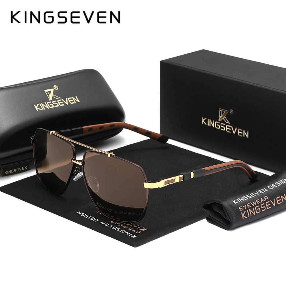 KINGSEVEN Luxury Polarized Sunglasses Men UV400 Square Large Frame Glasses Male Women Outdoor Causal Fashion Driving Eyewear J251114