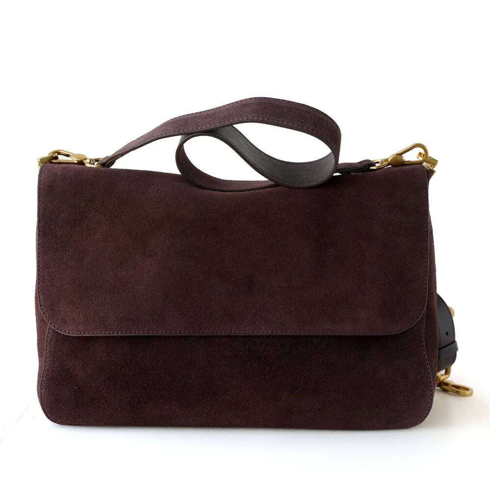 Suede For Women Autumn Winter New Messenger Vintage Simple Large Capacity Shoulder Crossbody Bag Leather 251021