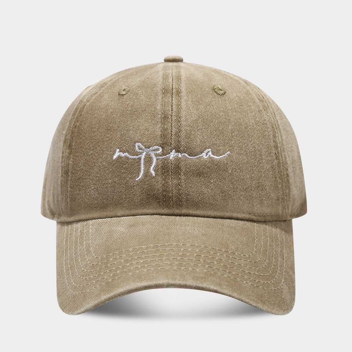 Womens Spring Summer Bowknot Letter Soft Top Sun Hat Sun Protection Slimming Outdoor Breathable Casual Baseball Cap H251020