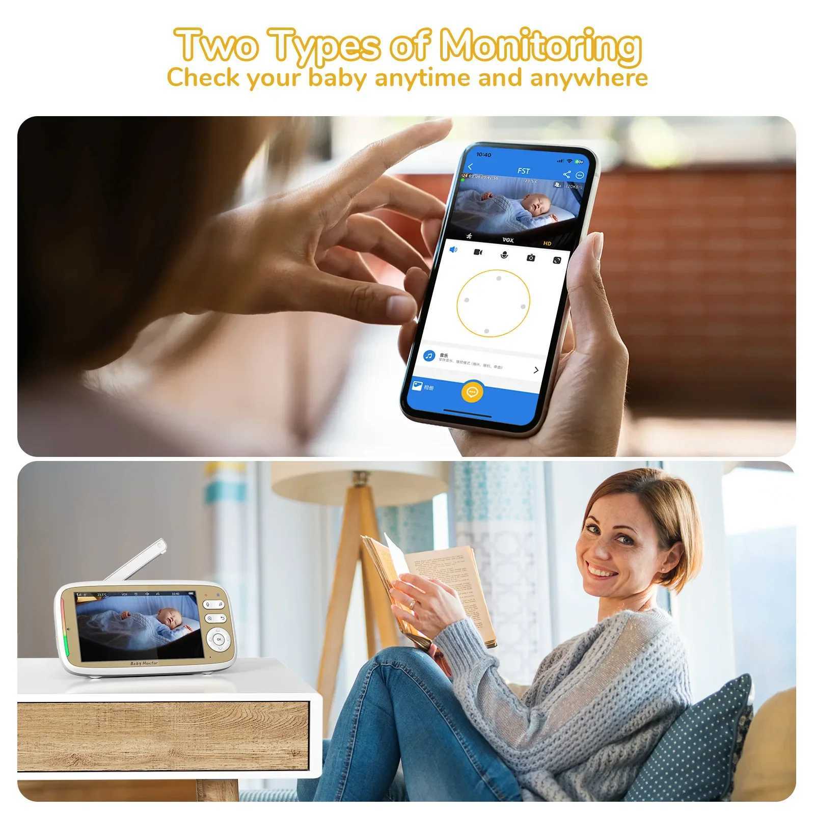 VB803 PRO HD 720P Baby Monitor Support Cell Phone APP Control Temperature Monitoring Nanny WIFI PTZ Babyphone Baby Newborn Thing J251121