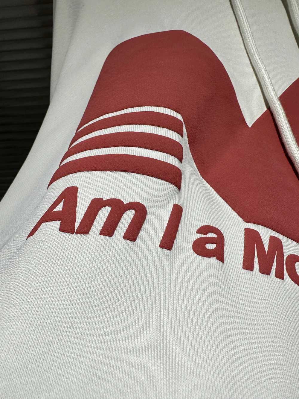 2025 Mowalola high quality Am I a Mowa fan Red slogan M foam printing oversized men women hooded sweatshirt short hoodies W251021