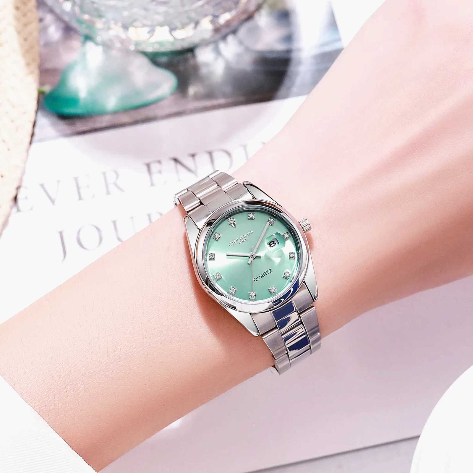 CHRONOS Womens Wrist Luxury Fashion Stainl Steel for Ladies Elegant Waterproof Quartz es Gifts Reloj MujerXJ251021