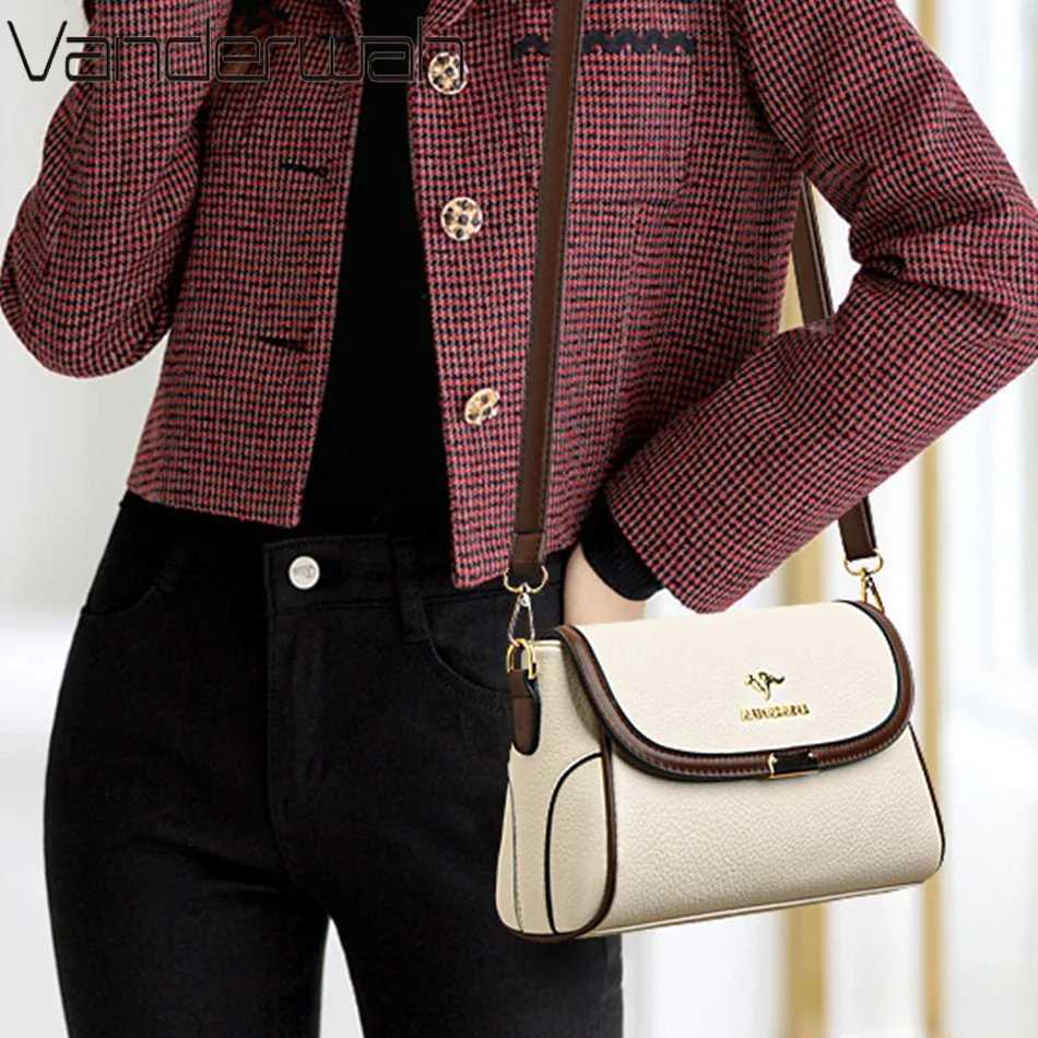 Solid Color High Quality Leather Small Shoulder Bagsfor Women 2024 New Messenger Bags with StrapDesigner Crossbody Bag Sac AMain Z251018