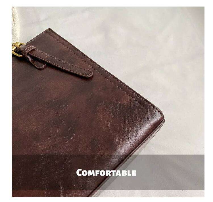 Large Capacity Women's Retro Versatile Simple Shoulder Tote Bag Soft 251021