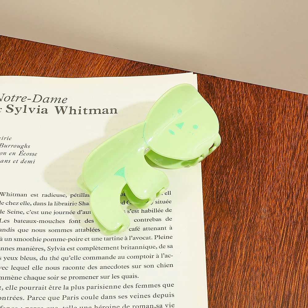 Cartoon Green Hair Clip Decoration Freshly Colored Practical Daily Use Hair Grips Hair Accessories Hairband HairpinW254021