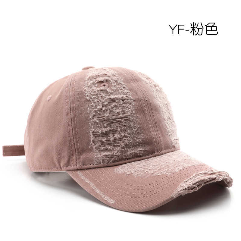 Baseball Cap for Women Spring and Autumn Personalized Distressed Soft Top Hat Outdoor Men Travel Sun Protection Visor Cap H251020