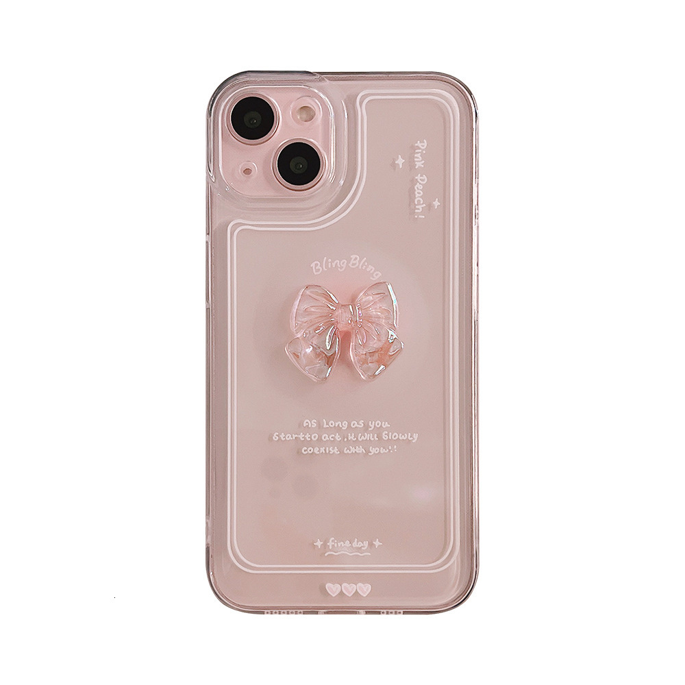 Compatible with iPhone 17 Case,Cute 3D Crystal Bow Tie Bowknot Glitter Sparkle Bling Camera Lens Protection Transparent Clear Soft Shockproof Cover Ph