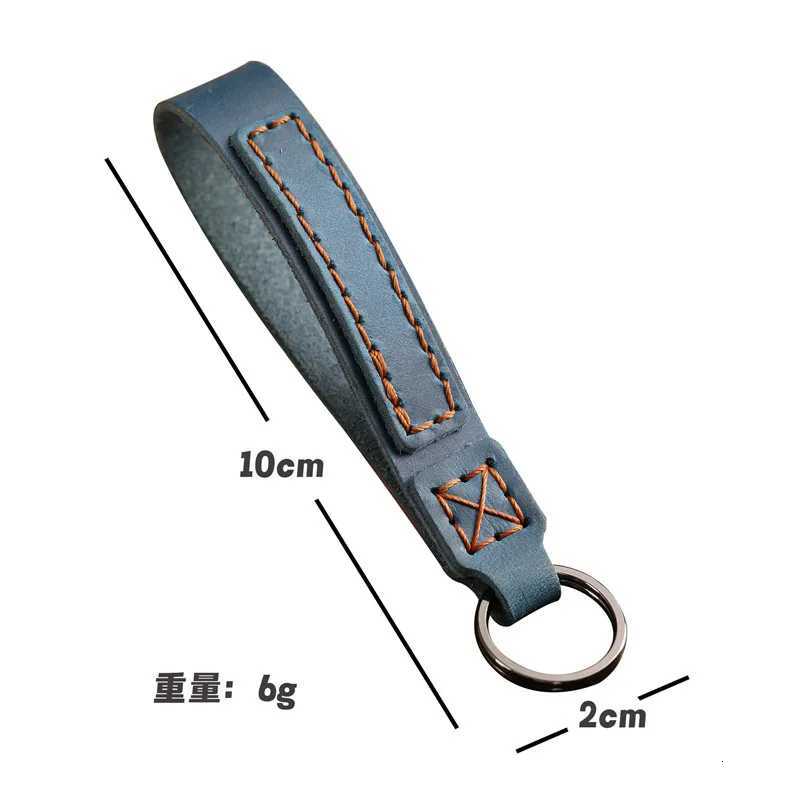 Fashion Real Leather Keychain Business Gift Leather Key Chain Car Auto Key Strap Waist Wallet KeyChains Keyring Keyholde W251021