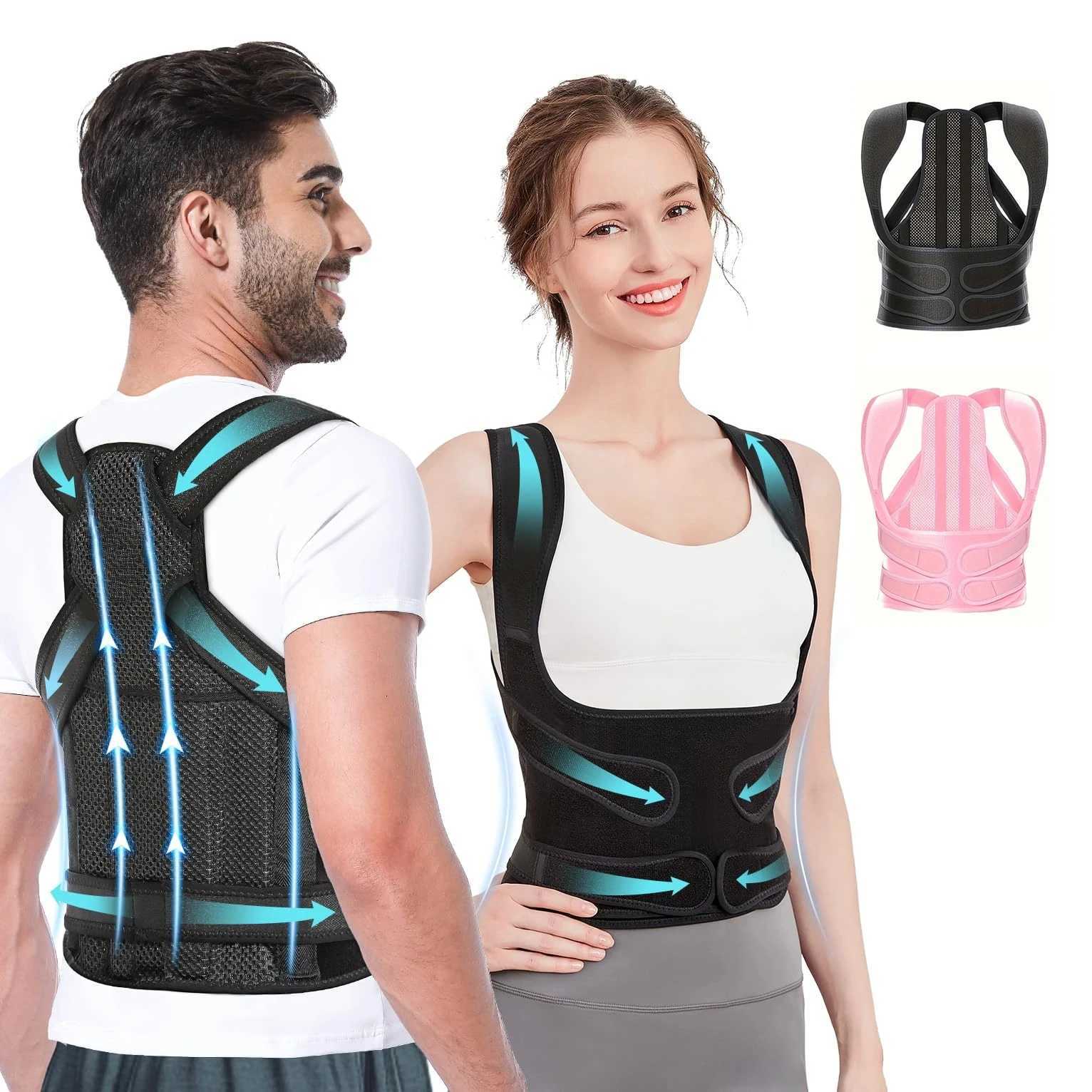 Back Brace Posture Corrector For Unisex Shoulder Straightener Adjustable Full Back Support Upper Hunchback Spine Corrector D251021