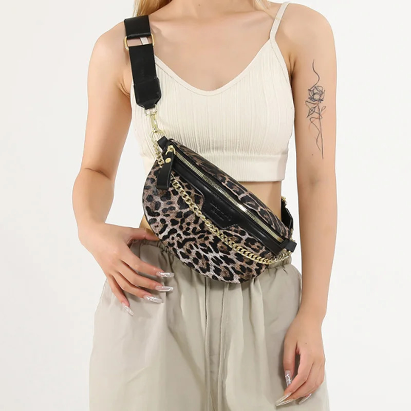 Leopard Print Waist Bag for Woman Fashion Fanny Pack Purse Highquality Shoulder Crossbody Bags Simple Chest Lady Phone 251014