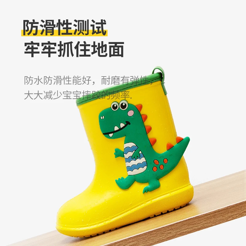 Children Rain Boots Baby Boys Girl EVA Nonslip Outdoor Cartoon Dinosaur boots for Kids Waterproof Shoes Water girl 251022