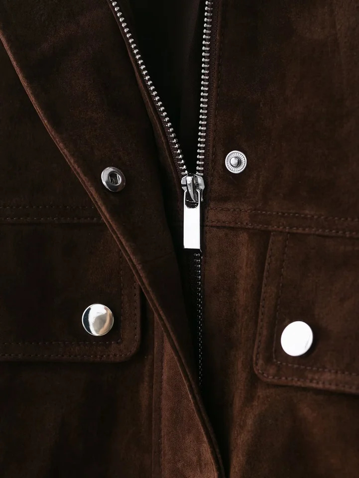 autumn womens casual fashion simple versatile pocket stand collar long sleeve short bomber jacket 251021