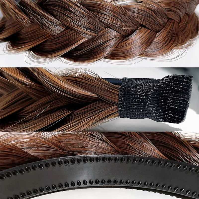 Women Synthetic Wig Twist Braided Hair Bands Fashion Braids Hair Accessories Women Bohemian Nature Headband Stretch for Party V251022