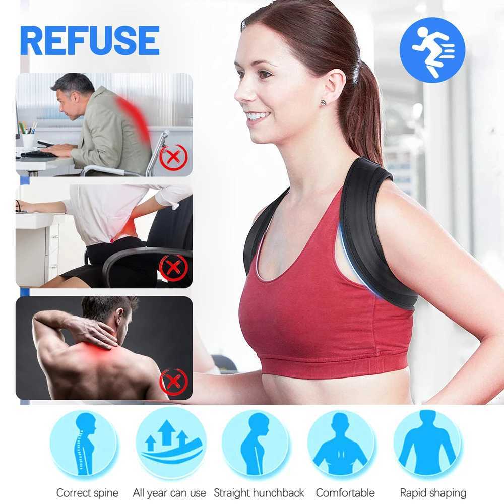 1pcs Back Posture Correction Belt Hunchback Corrector Adult Men and Women Sitting Posture Correction Belt Shoulder Straight Back1 D251022