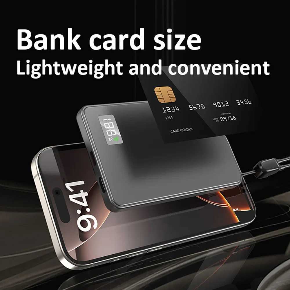 30000mAh Portable UltraThin Metal Wireless Magnetic Power Supply Supporting PD25W Charging Suitable For IPhone J251114