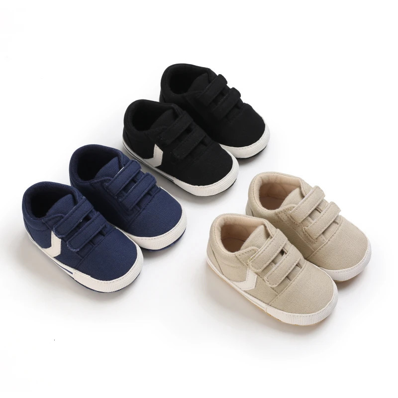 born Baby Boys Girls Classic Sports Sneakers Canvas First Walkers Soft Sole AntiSlip Comfortable Infant Toddler Shoes 251022