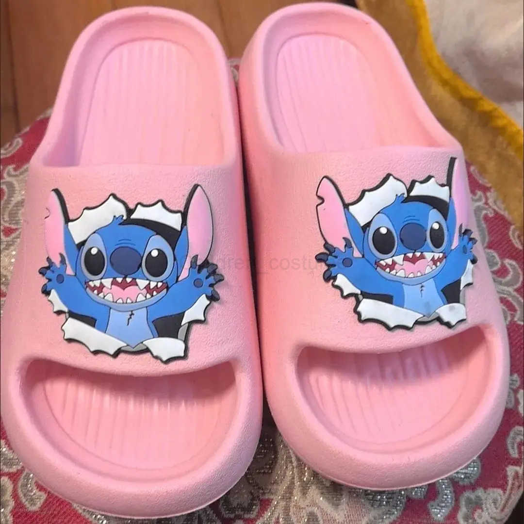 Disney kids Stitch princess cute slippers nonslip soft bottom sports shoes for girl boy gift H251022