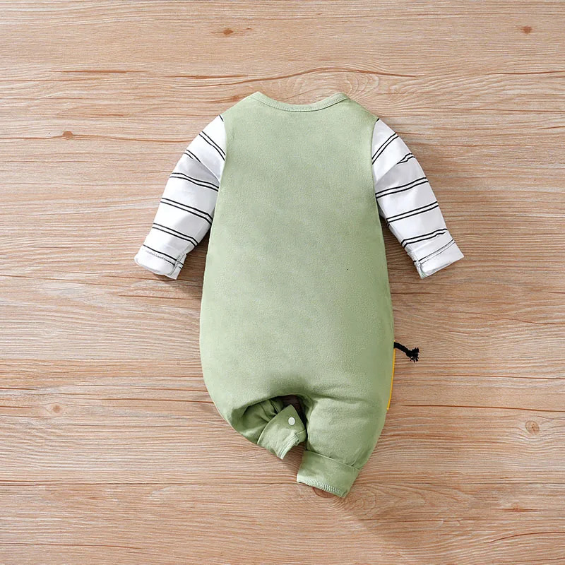 Baby Boys Girls Unisex born Onesies Romper 018 Months Toddler Clothing Infant Long Sleeve Striped giraffe cotton Jumpsuit 251022