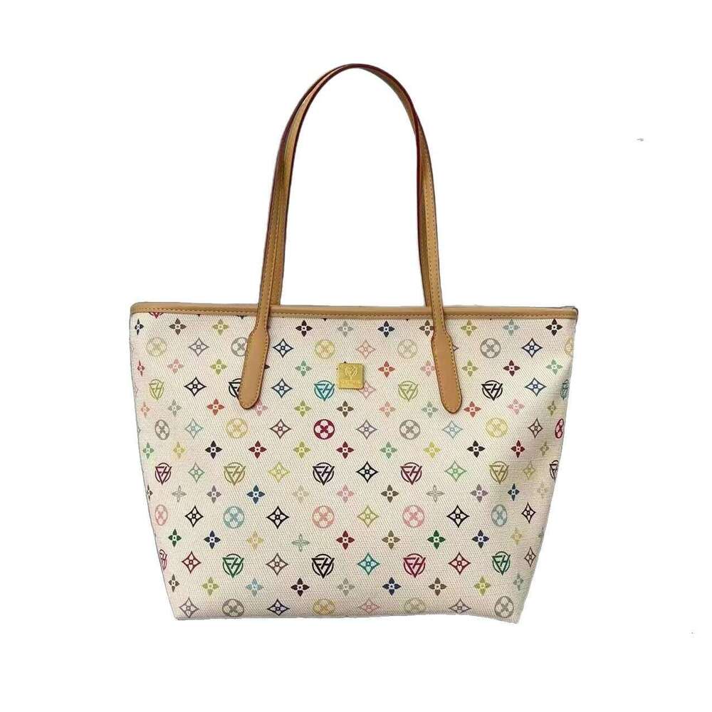 High qualitys bags purses ladies handbags Ladies Designer Bags Fashion Large Capacity White Three-Color Tote 2025 New Printed Shoulder Crossbody Bag 1