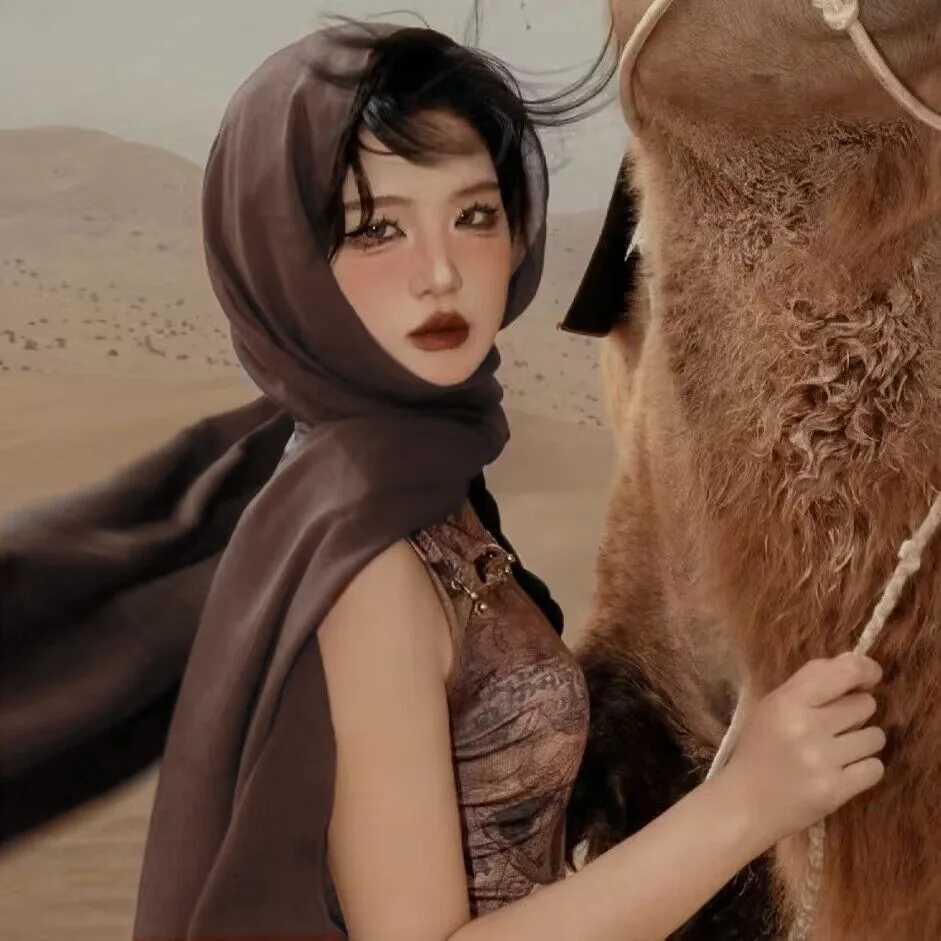 Linen Like Lightweight Sheer Scarf UV Protection Beach Desert Travel Photography Head Wrap Shawl for Women MultiUse J251118